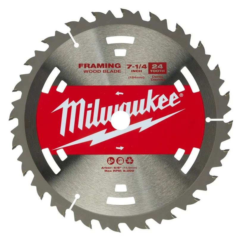 Milwaukee 7-1/4" 24T Construction Framing Contractor Pack (25PK)