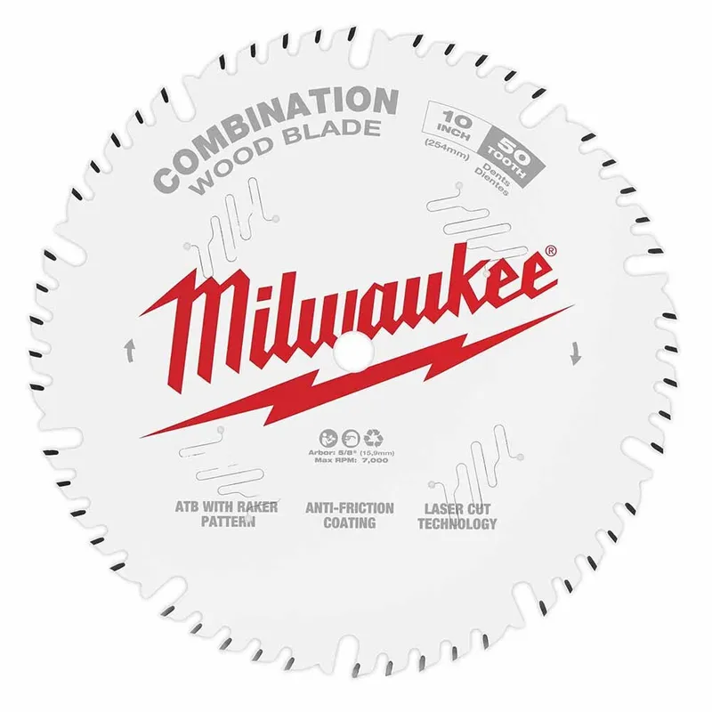 Milwaukee 10" 50T Combination Circular Saw Blade