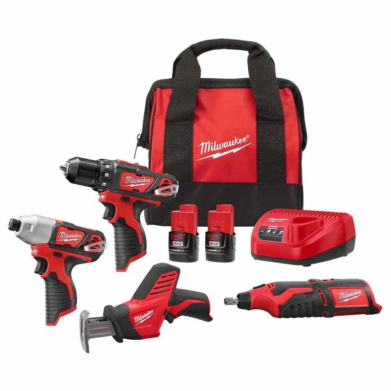 Milwaukee M12 4pc Combo Kit