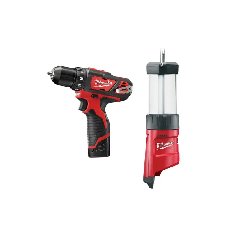 Milwaukee M12 Hammer Drill Kit w/Lantern