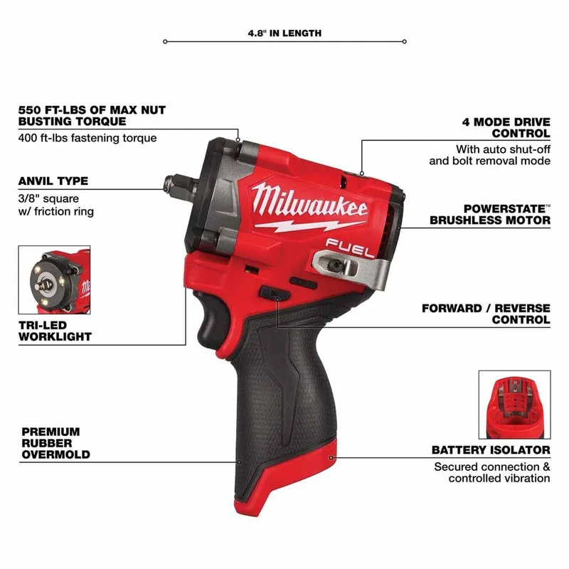 Milwaukee M12 FUEL 3-Tool Combo Kit