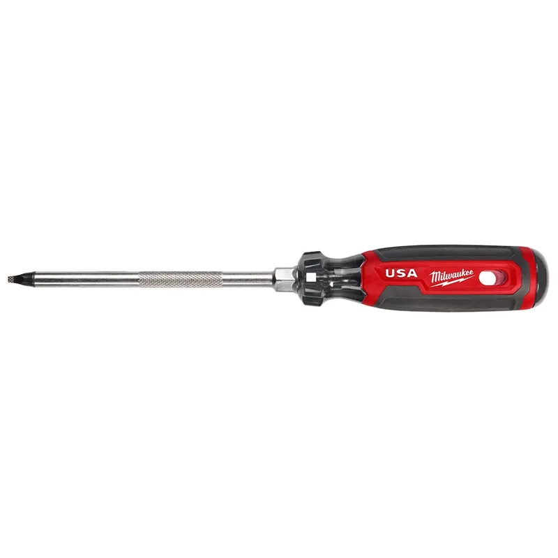 Milwaukee #3 Square 6" Cushion Grip Screwdriver (USA)