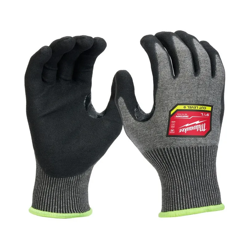 Milwaukee Cut Level 9 High-Dexterity Nitrile Dipped Gloves - L