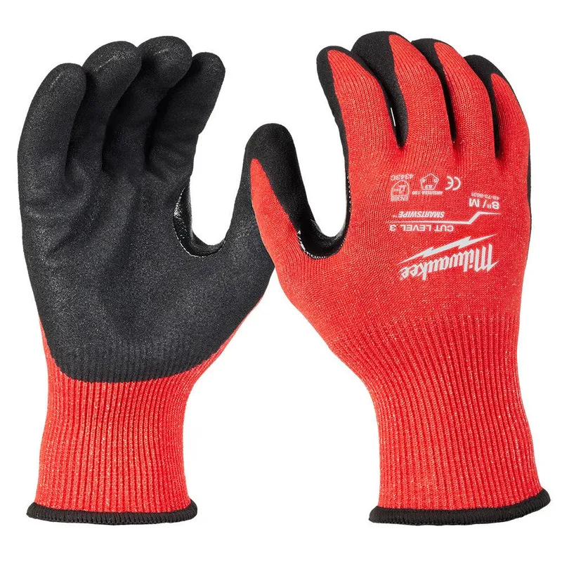 Milwaukee Cut Level 3 Nitrile Dipped Gloves - M