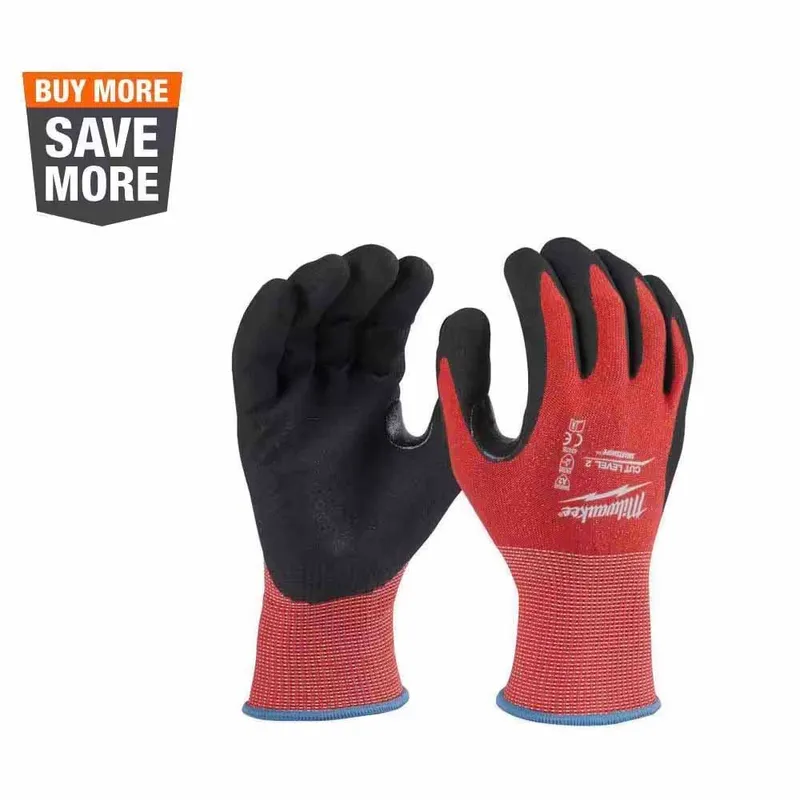 Milwaukee Cut Level 2 Nitrile Dipped Gloves - M