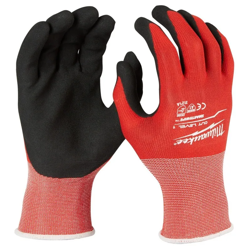 Milwaukee Cut Level 1 Nitrile Dipped Work Gloves, Extra Large
