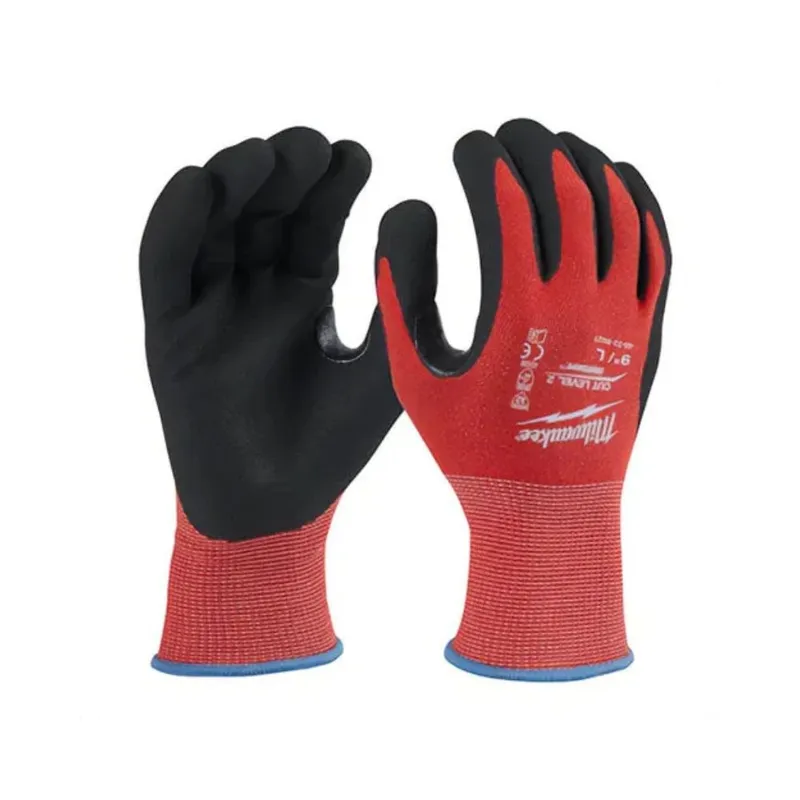 Milwaukee Cut Level 2 Nitrile Dipped Gloves - Large - Bulk 12PK