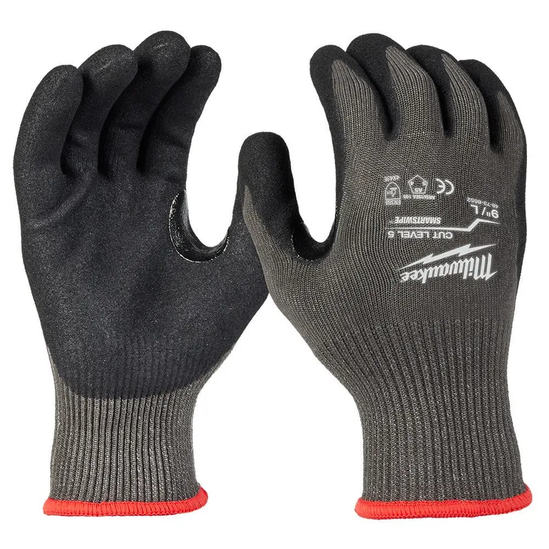 Milwaukee Cut Level 5 Nitrile Dipped Gloves - L