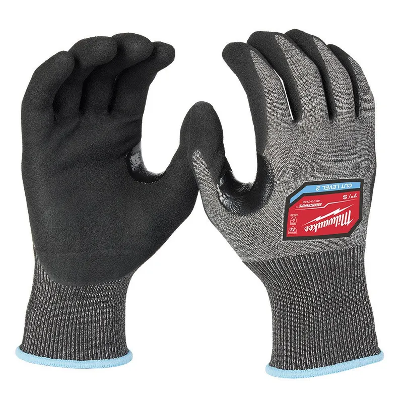 Milwaukee Cut Level 2 High-Dexterity Nitrile Dipped Gloves - S