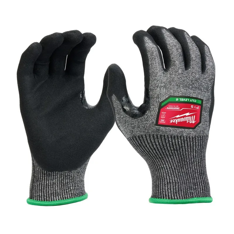 Milwaukee Cut Level 6 High-Dexterity Nitrile Dipped Gloves - S