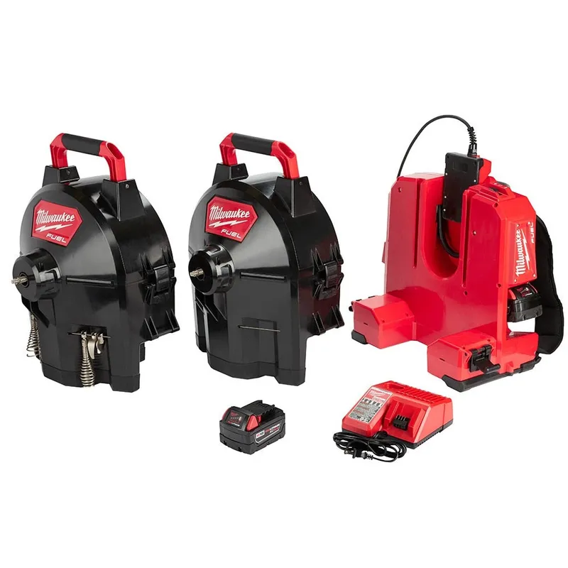 Milwaukee M18 Fuel Switch Pack Sectional Drum System Drain Cleaner Kit-C