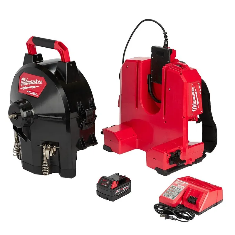 Milwaukee M18 Fuel Switch Pack Sectional Drum System Drain Cleaner Kit-B