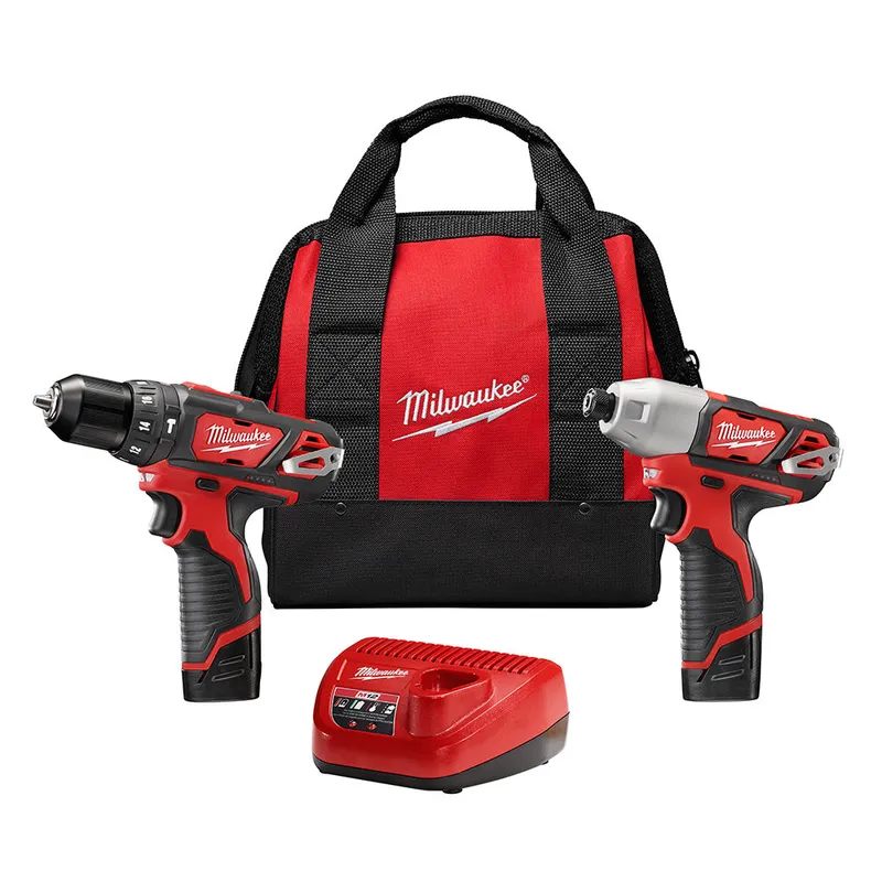 Milwaukee M12 Hammer Drill and Impact Combo Kit