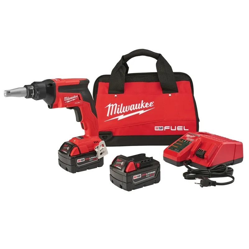 Milwaukee M18 FUEL Drywall Screw Gun Kit with High Capacity Batteries