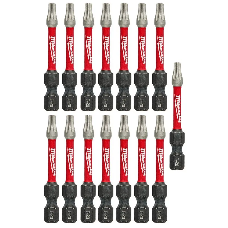 Milwaukee SHOCKWAVE 2 in. Impact T20 Power Bits (15 Pack)