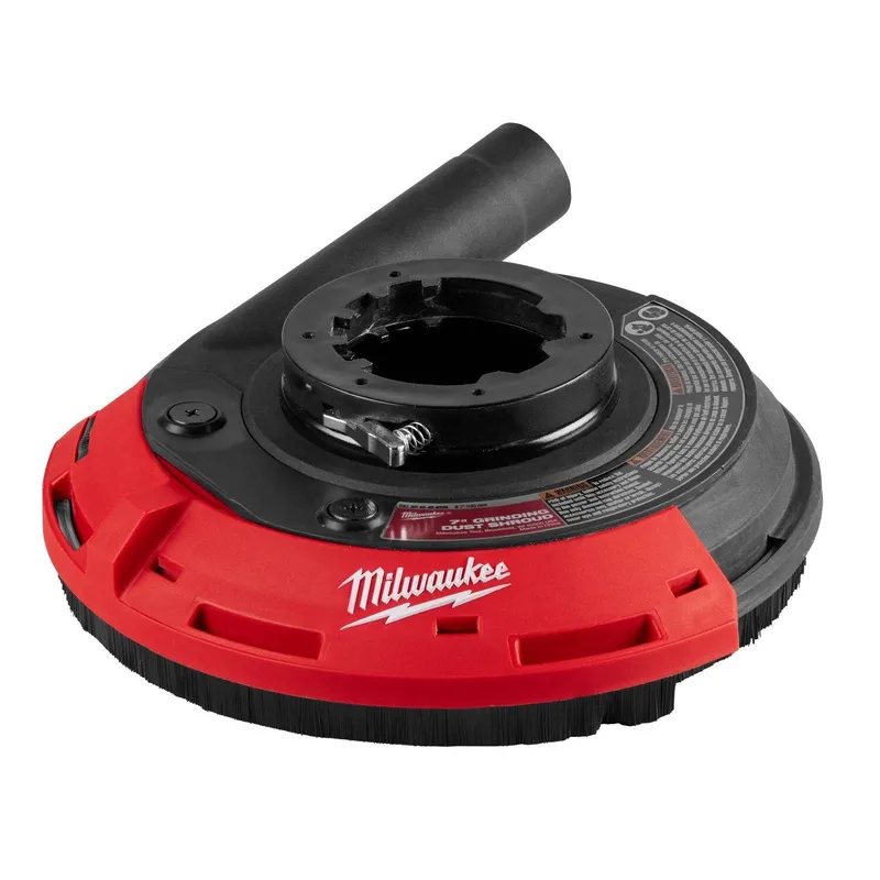 Milwaukee 7"-9" Surface Grinding Dust Shroud for (2785-20, 6088-20) OSHA Table 1 Dust Control