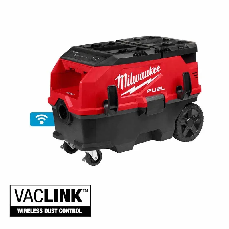 Milwaukee M18 FUEL 9 Gallon Dual Battery Dust Extractor with PACKOUT Compatibility