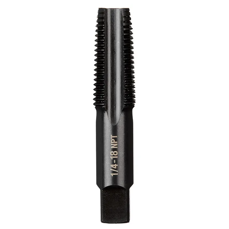 Milwaukee 1/4"-18 NPT Straight Flute Taper Tap