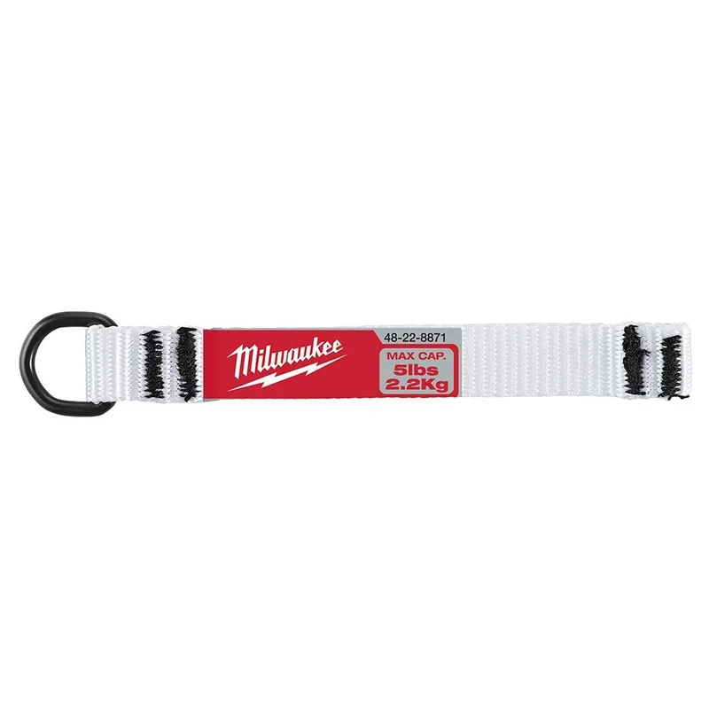 Milwaukee 5 Piece 5lb Nylon Web Metal D-Ring Web Attachment Set