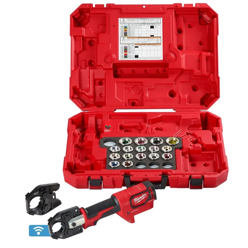 Milwaukee M18 FORCE LOGIC 600 MCM Aluminum Crimper with 750 MCM Expanded Jaw Kit (Dies and Case)
