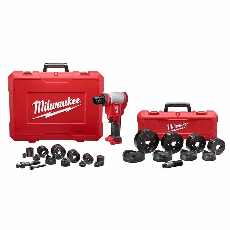 Milwaukee M18 FORCE LOGIC 10 Ton Knockout Tool 1/2" to 4"