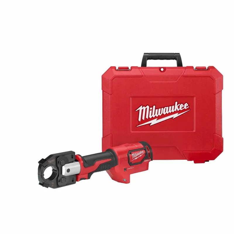 Milwaukee M18 FORCE LOGIC 600 MCM Cu Crimper w/ 750 MCM Expanded Jaw and Dies