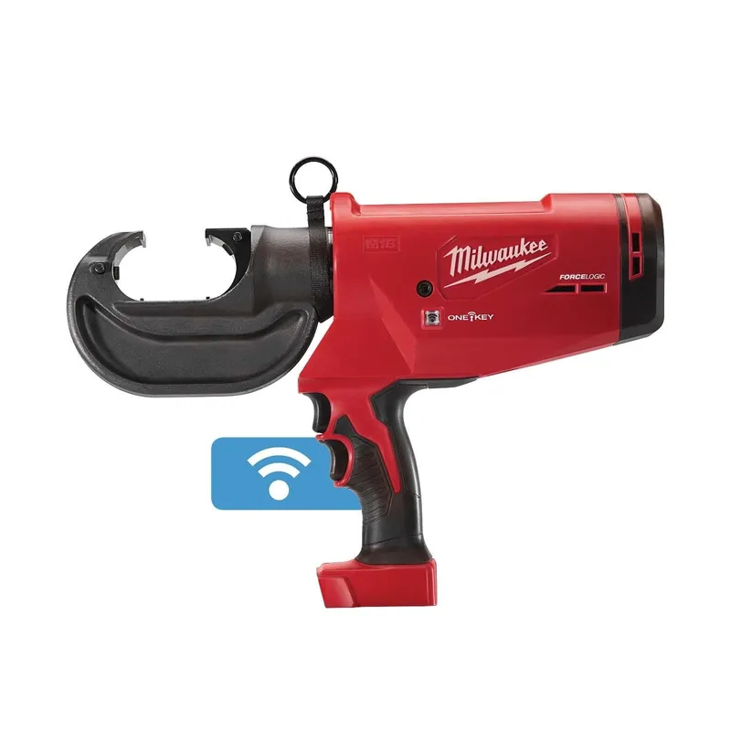 Milwaukee M18 FORCE LOGIC 750 MCM Crimper with #6 - 750 MCM Aluminum Dies