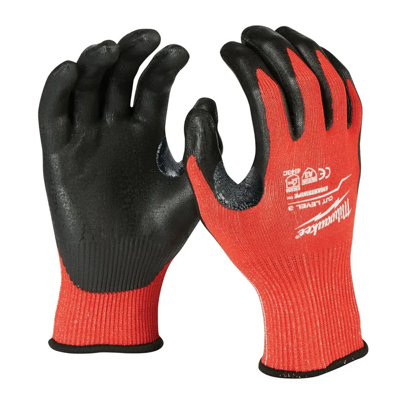 Milwaukee 12PK Cut 3 Dipped Gloves – XL [A3]