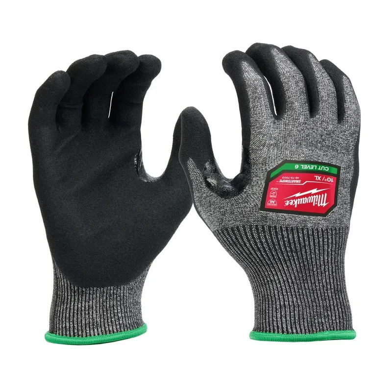 Milwaukee 12 Pair Cut Level 6 High-Dexterity Nitrile Dipped Gloves - XL