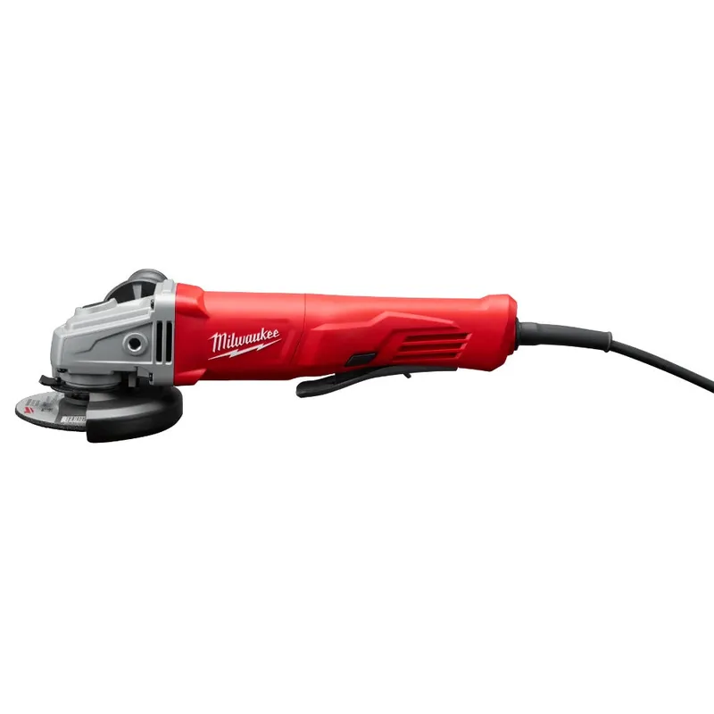 Milwaukee 4-1/2" 11A Small Angle Grinder, Lock on, Overload Protection