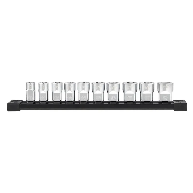 Milwaukee 3/8" Drive 10pc Socket Set - Metric