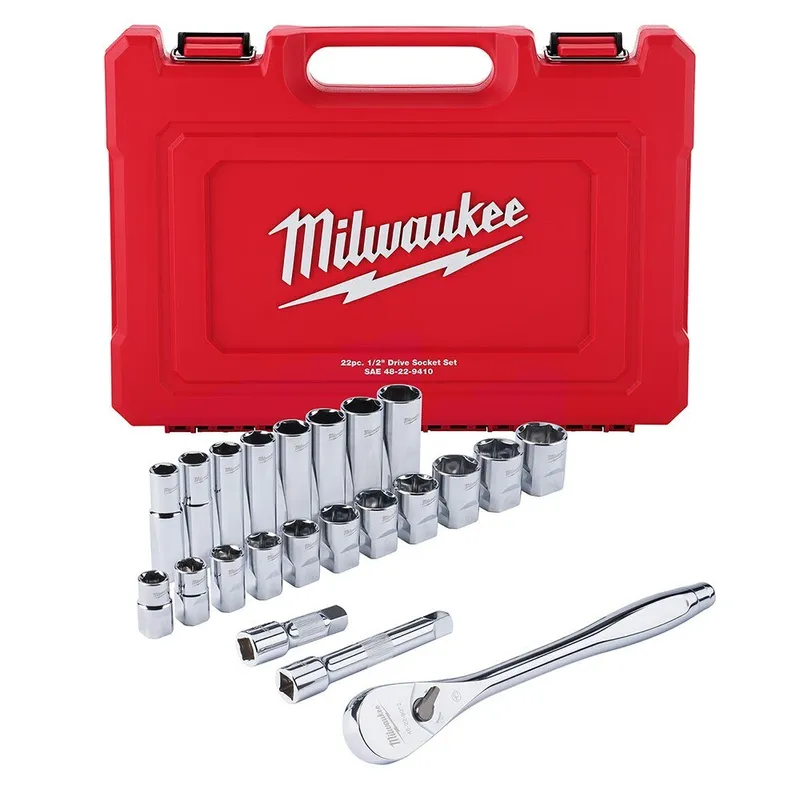 Milwaukee 22Pc 1/2" Socket Wrench Set – SAE