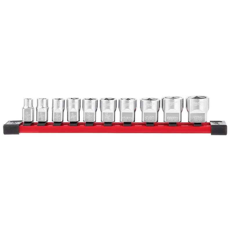 Milwaukee 3/8" Drive 10pc Socket Set - SAE