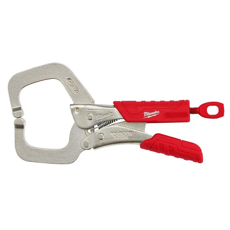 Milwaukee 6" LOCKING CLAMP WITH REGULAR JAWS AND DURABLE GRIP