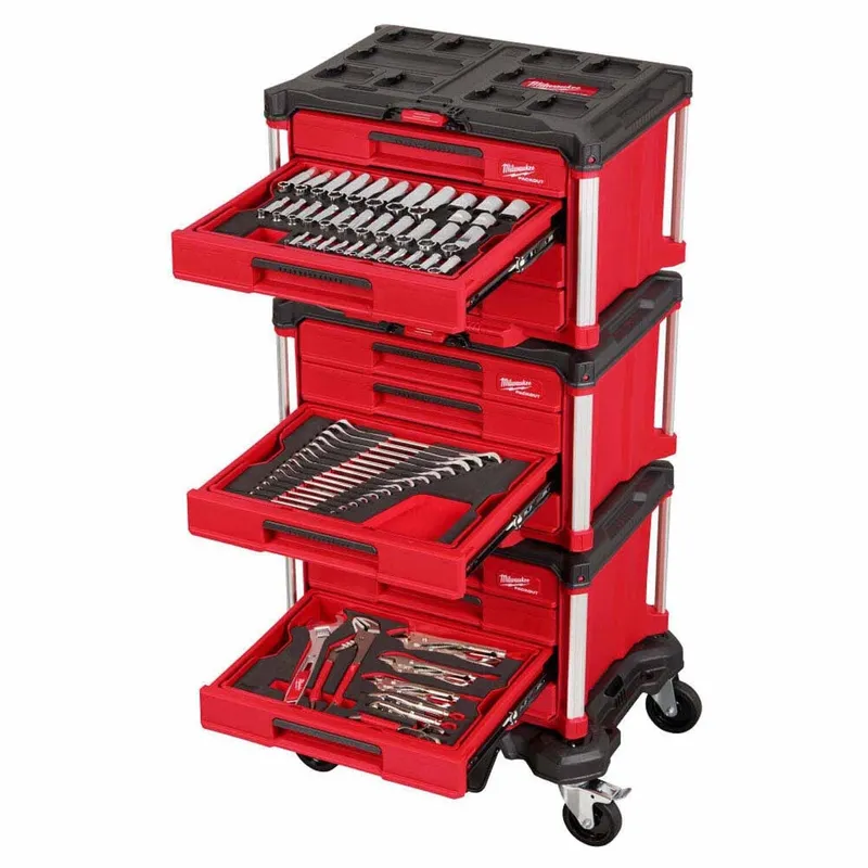 Milwaukee 366pc. Master Mechanics Hand Tool Set with PACKOUT Drawers and Dolly
