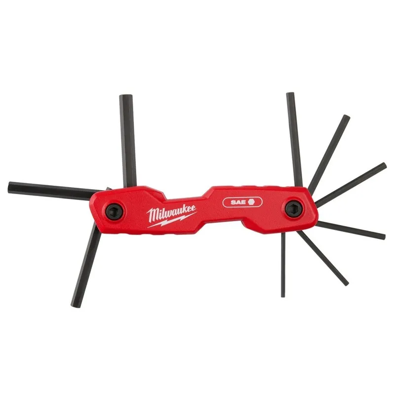 Milwaukee 9-Key Folding Hex Key Set - SAE