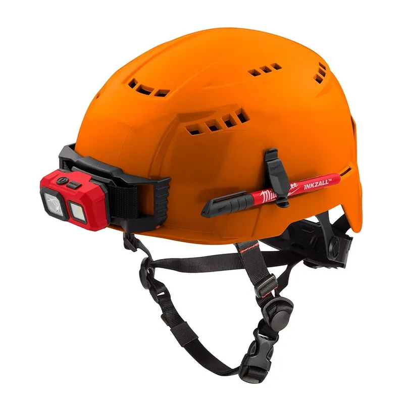 Milwaukee BOLT Orange Safety Helmet (USA) - Type 2, Class C, Vented