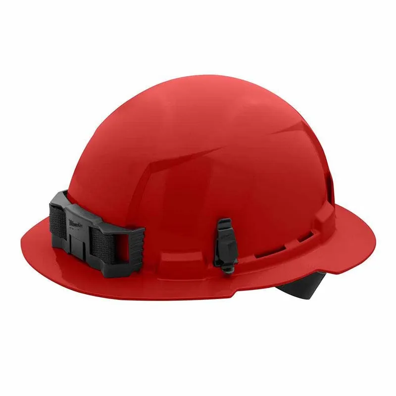 Milwaukee Red Full Brim Hard Hat with 4PT Ratcheting Suspension – Type 1 Class E