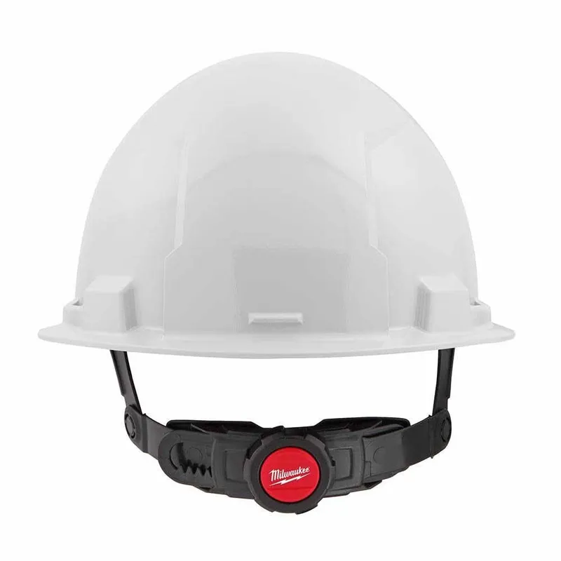Milwaukee White Front Brim Hard Hat with 6PT Ratcheting Suspension – Type 1 Class E
