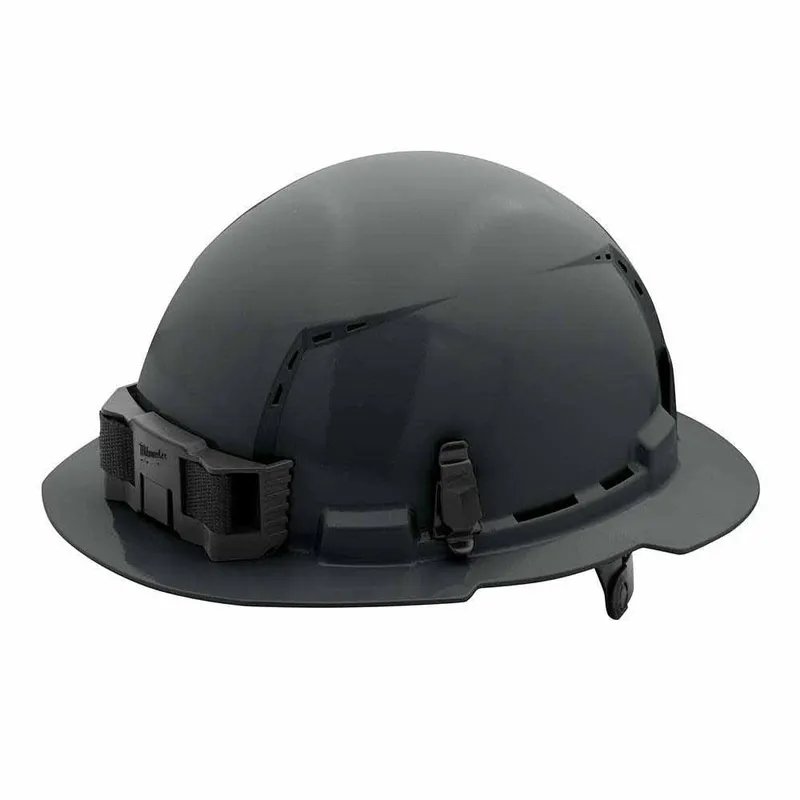Milwaukee Gray Full Brim Vented Hard Hat with 6PT Ratcheting Suspension – Type 1 Class C