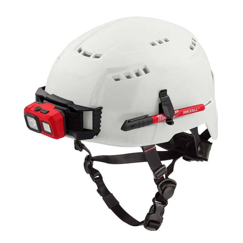 Milwaukee BOLT White Safety Helmet (USA) - Type 2, Class C, Vented