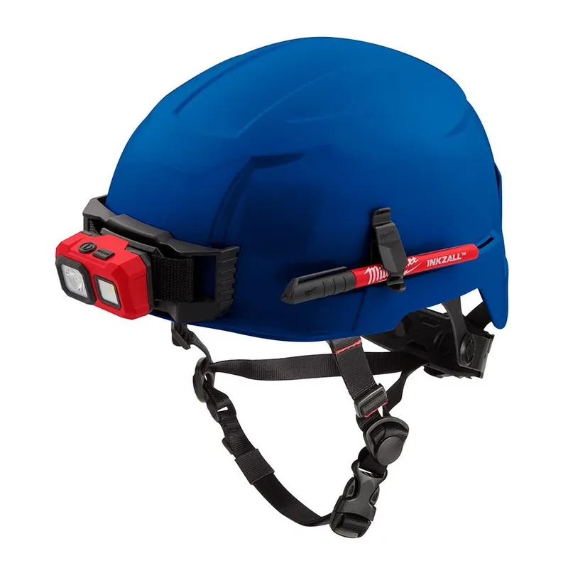 Milwaukee BOLT Blue Safety Helmet (USA) - Type 2, Class E, Non-Vented