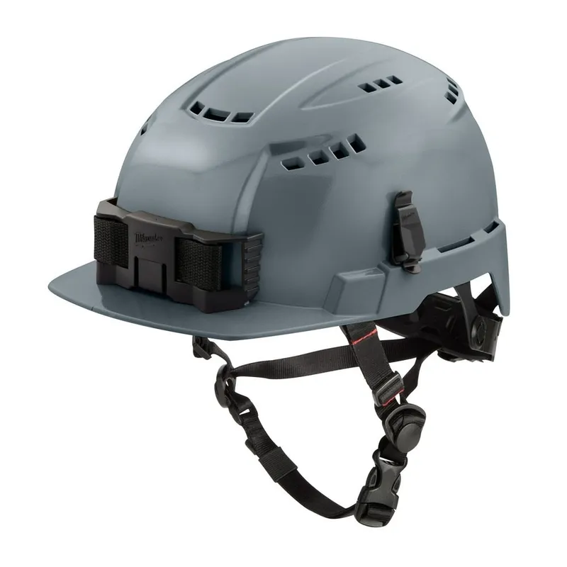 Milwaukee BOLT Gray Front Brim Safety Helmet (USA) - Type 2, Class C, Vented