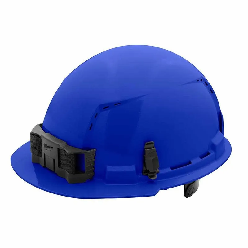 Milwaukee Blue Front Brim Vented Hard Hat with 6PT Ratcheting Suspension – Type 1 Class C