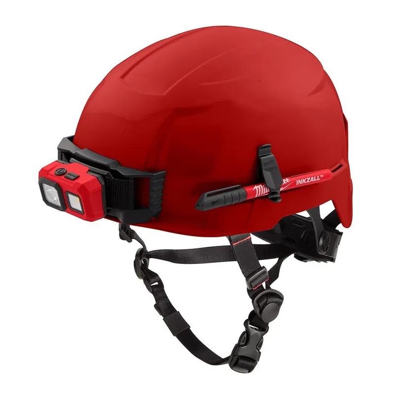 Milwaukee BOLT Red Safety Helmet (USA) - Type 2, Class E, Non-Vented