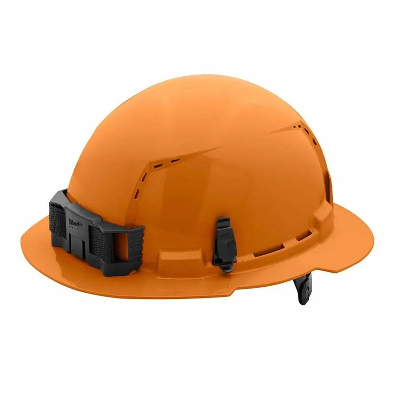 Milwaukee Orange Full Brim Vented Hard Hat with 6PT Ratcheting Suspension – Type 1 Class C
