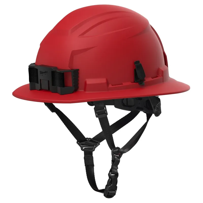 Milwaukee BOLT Red Full Brim Safety Helmet – Type 2, Class E