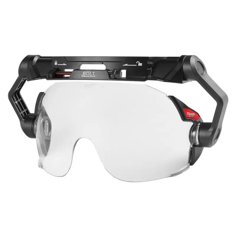 Milwaukee BOLT Eye Visor / Face Shield - Clear Dual Coat Lens (Compatible with Milwaukee Safety Helmets & Hard Hats)