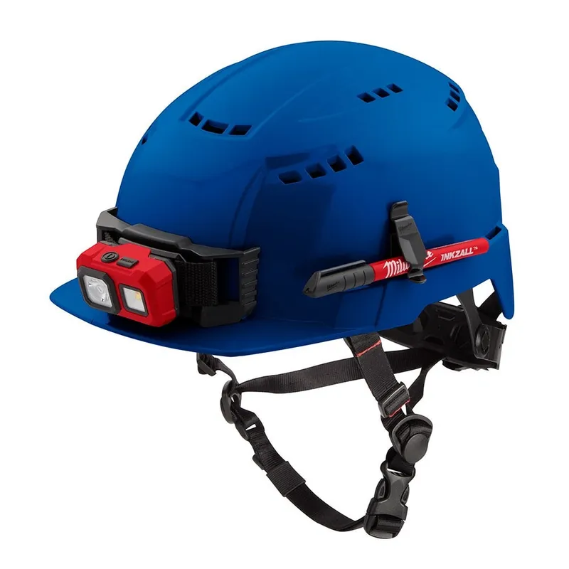 Milwaukee BOLT Blue Front Brim Safety Helmet (USA) - Type 2, Class C, Vented