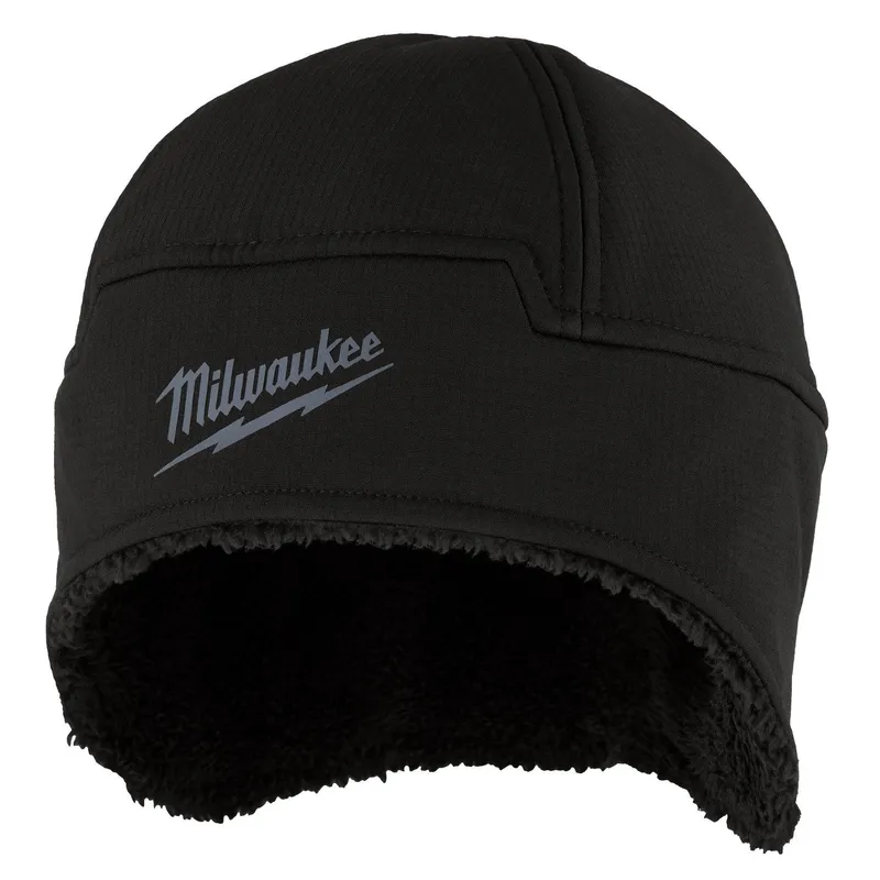 Milwaukee Sherpa-Lined Windproof Water-Resistant Beanie Black L/XL